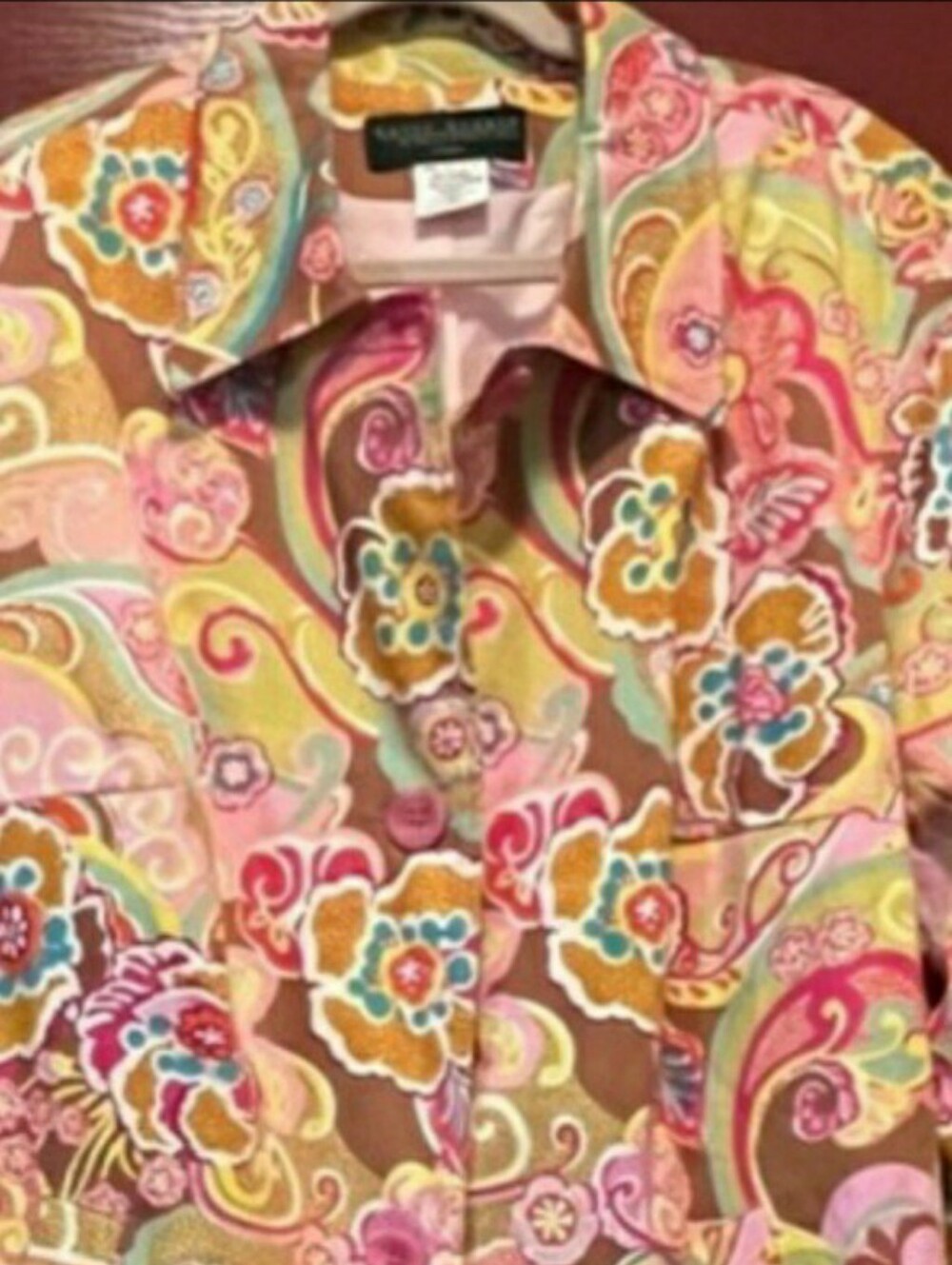 Harve Bernard, Women's Floral Paisley Trench Coat - Multicolor, 24W